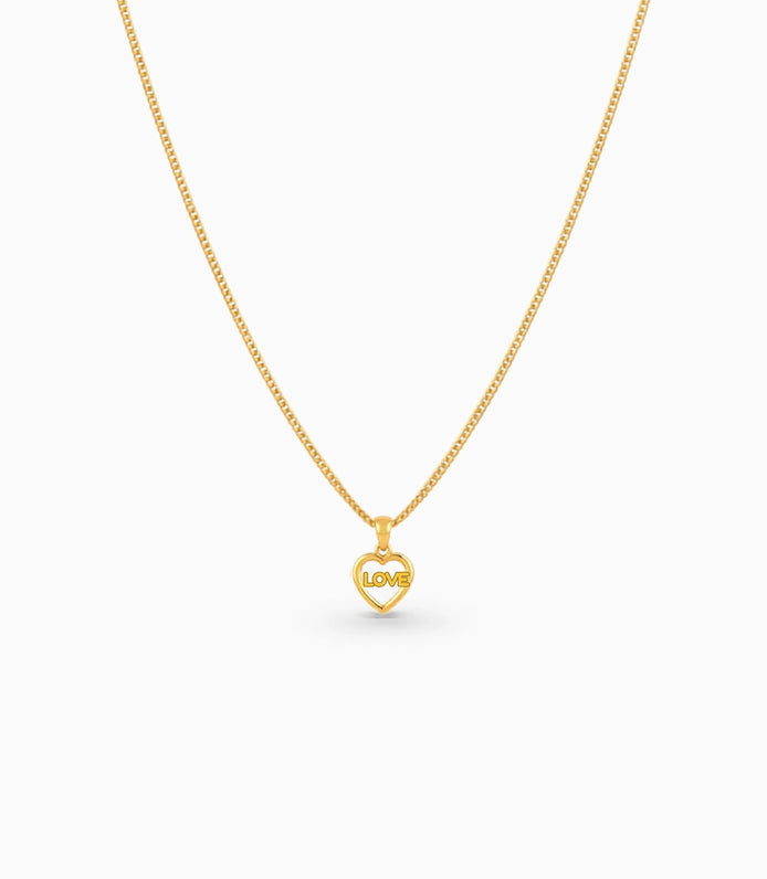 Gold Plated Casual AD Chain & Pendant