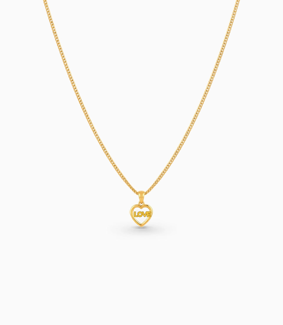 Gold Plated Casual AD Chain & Pendant