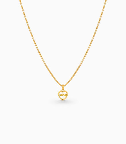 Gold Plated Casual AD Chain & Pendant
