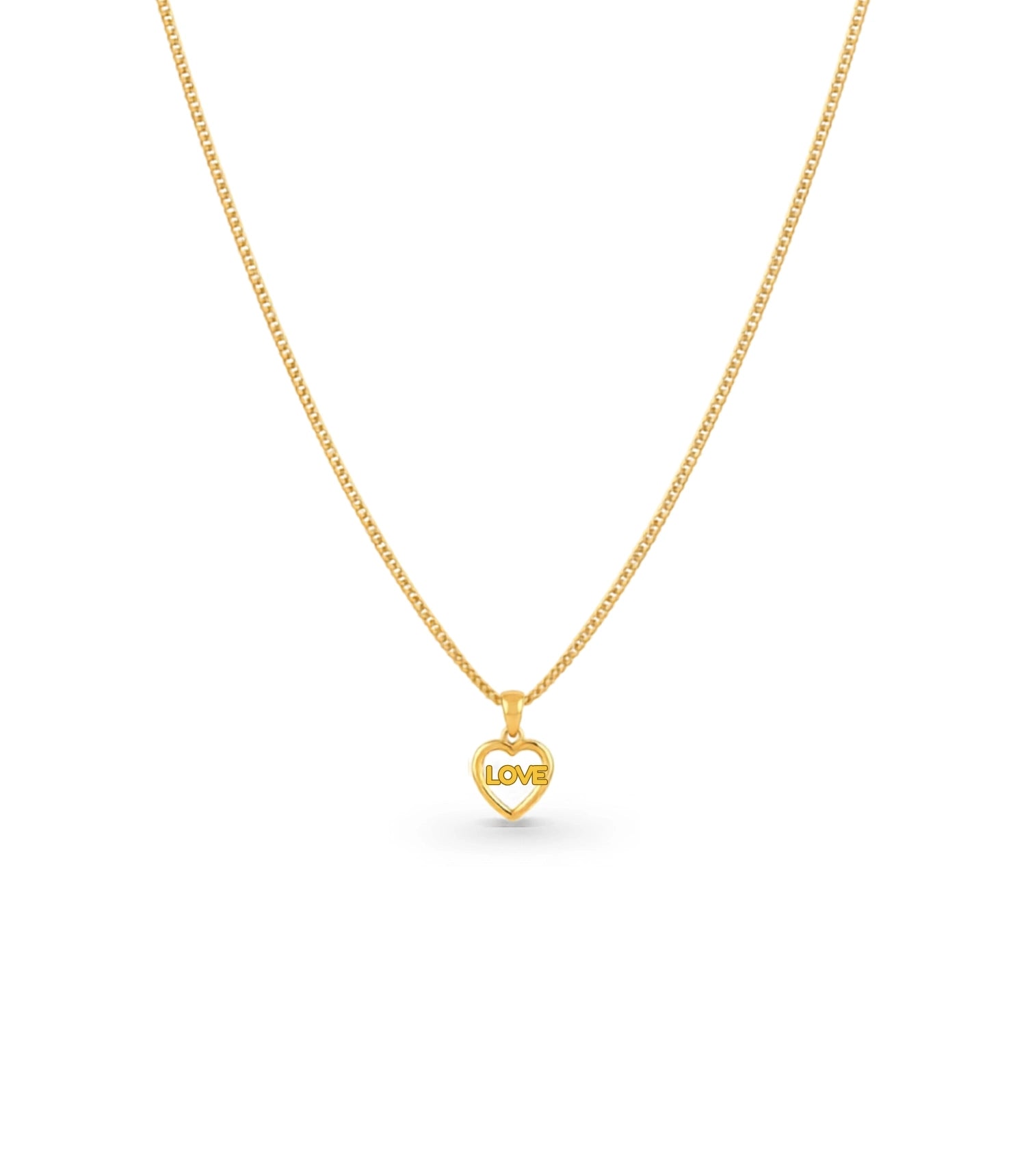 Gold Plated Casual AD Chain & Pendant