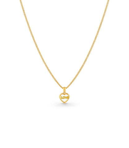 Gold Plated Casual AD Chain & Pendant