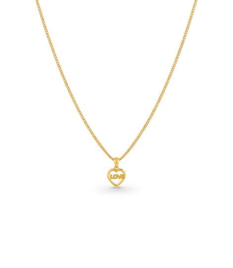Gold Plated Casual AD Chain & Pendant
