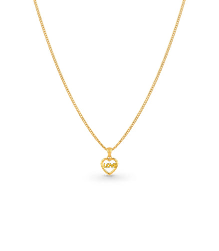 Gold Plated Casual AD Chain & Pendant