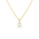 Gold Plated AD Ring Chain & Pendant