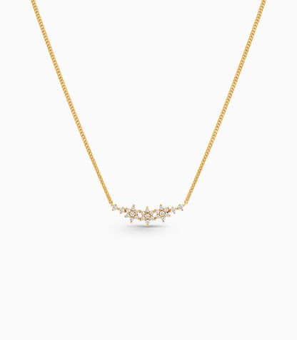 Gold Plated Three Star Chain & Pendant