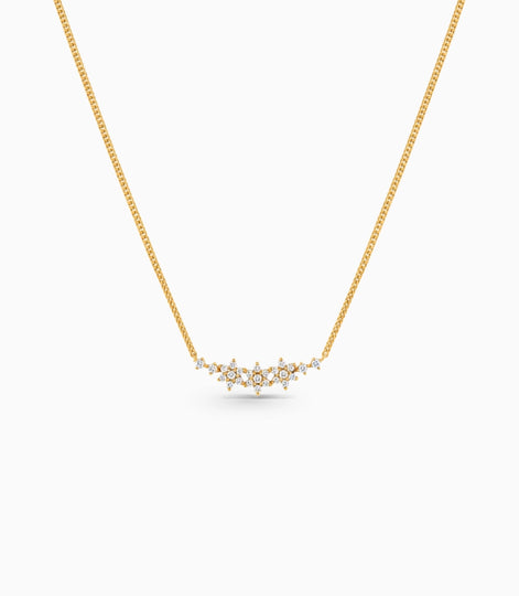 Gold Plated Three Star Chain & Pendant