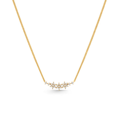 Gold Plated Three Star Chain & Pendant