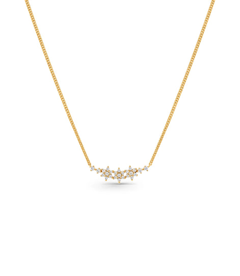 Gold Plated Three Star Chain & Pendant