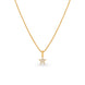 Gold Plated AD Five-Point Star Pendant Chain