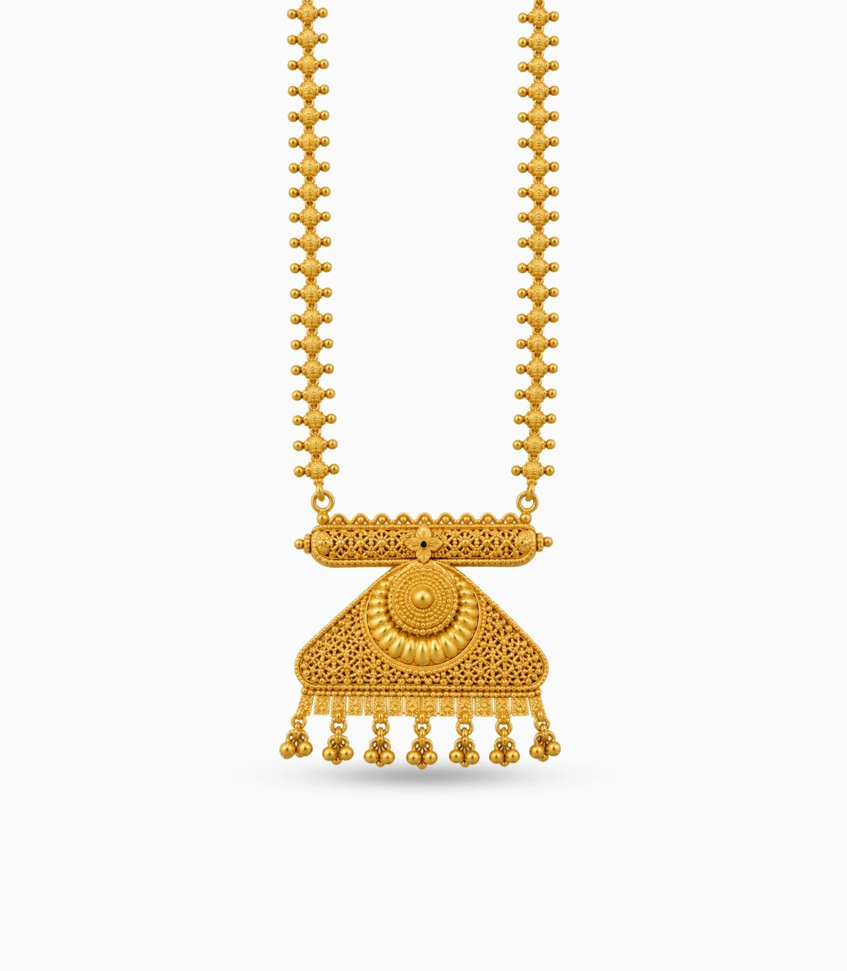 Gold Plated Intricate Detail Chain & Pendant