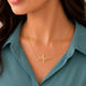 Gold Plated Heartbeat Chain Pendant