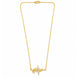 Gold Plated Heartbeat Chain Pendant