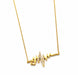 Gold Plated Heartbeat Chain Pendant