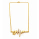 Gold Plated Heartbeat Chain Pendant