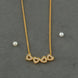Gold Plated Quadruple Heart AD Chain Pendant