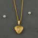 Gold Plated Radiant Heart Chain & Pendant