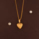 Gold Plated Radiant Heart Chain & Pendant