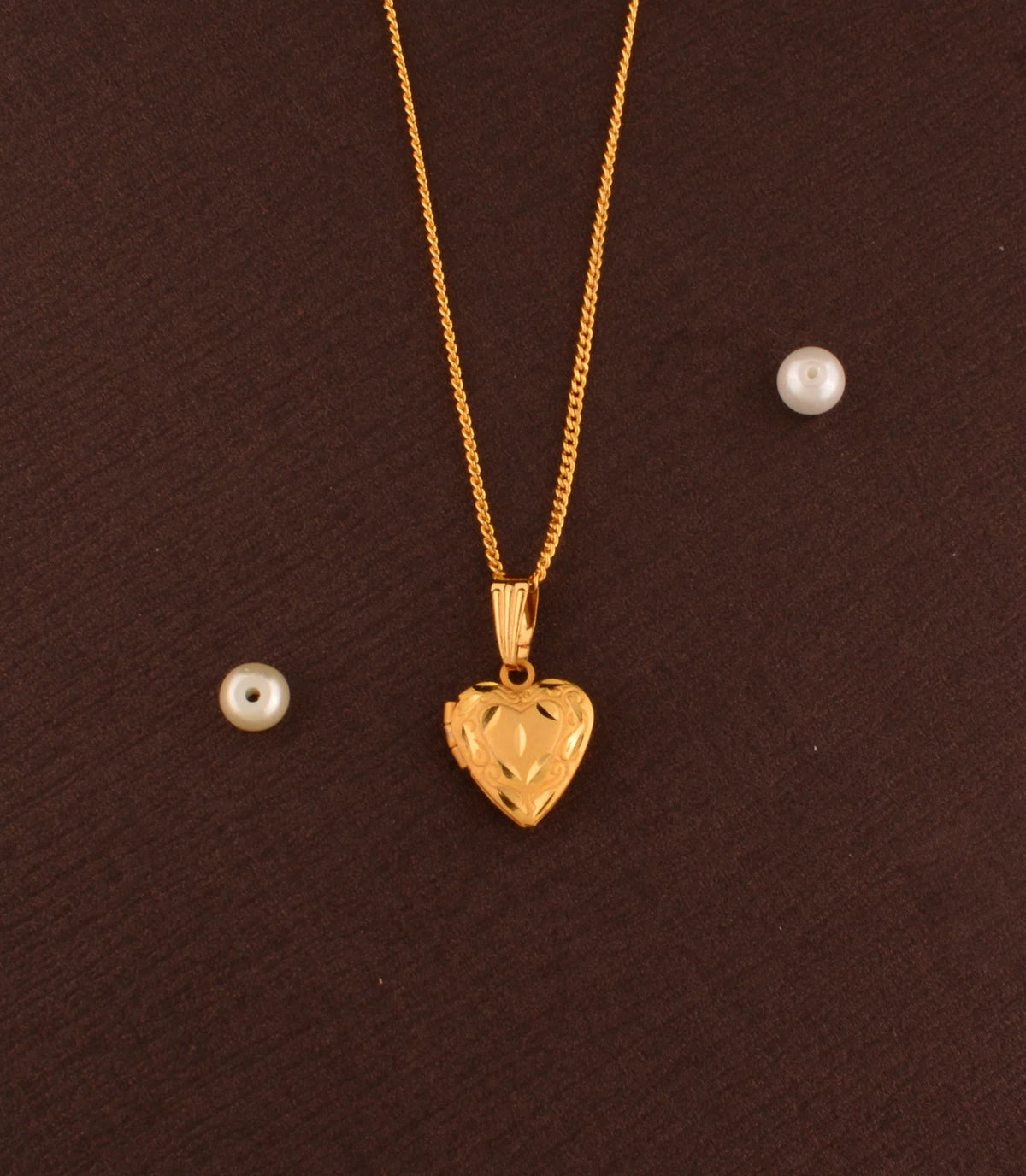 Gold Plated Radiant Heart Chain & Pendant