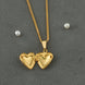 Gold Plated Radiant Heart Chain & Pendant