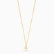 Gold Plated Teddy Bear Pearl and AD Chain Pendant