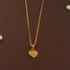 Gold Plated Classic Heart AD Chain Pendant