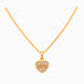 Gold Plated Classic Heart AD Chain Pendant