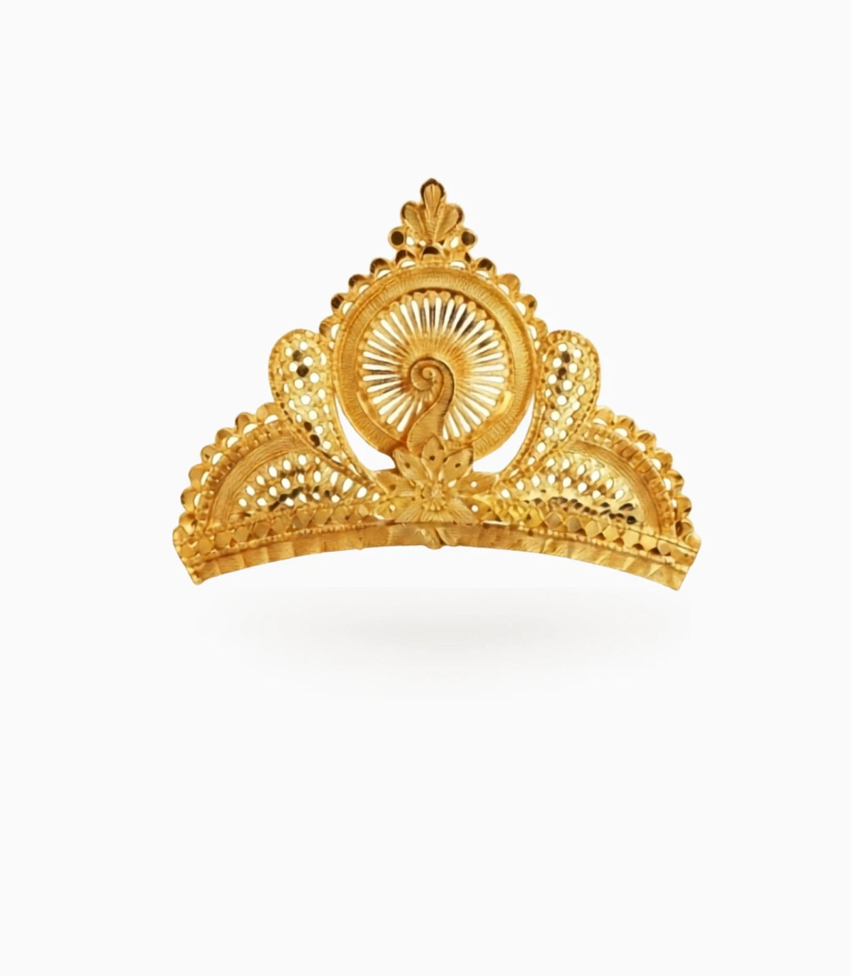 Gold Plated Peocock Inspired Crown