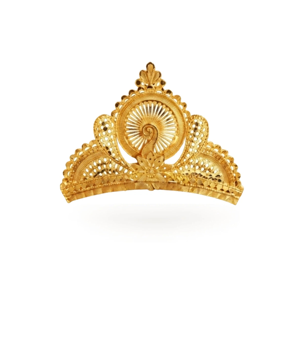 Gold Plated Peocock Inspired Crown