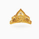 Gold Plated Floral Sunburst Crown