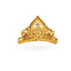 Gold Plated Floral Sunburst Crown