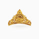 Gold Plated Peacock Motif Crown