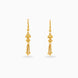 Gold Plated Traditional Tassel Dangler Earrings