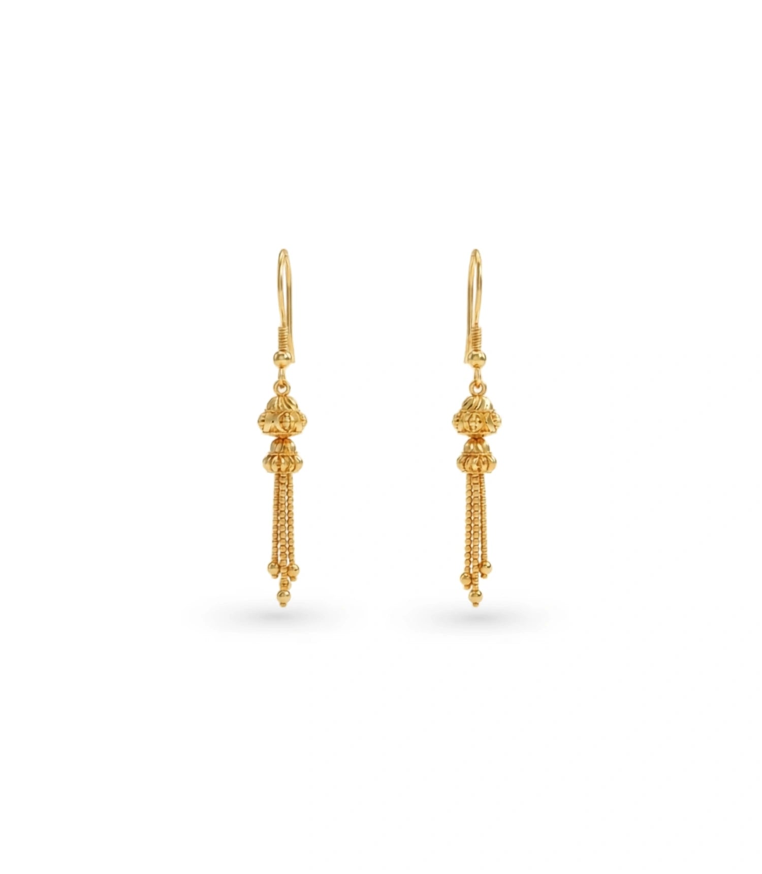 Gold Plated Hook Dangler Earrings