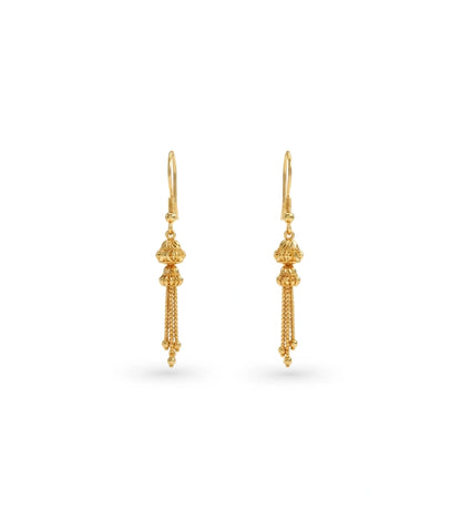 Gold Plated Hook Dangler Earrings