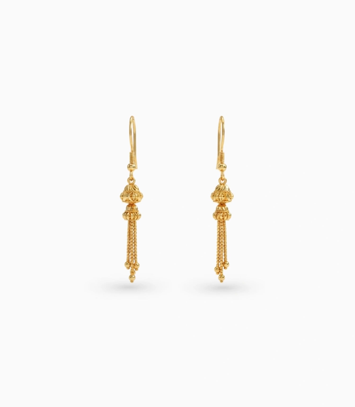 Gold Plated Hook Dangler Earrings