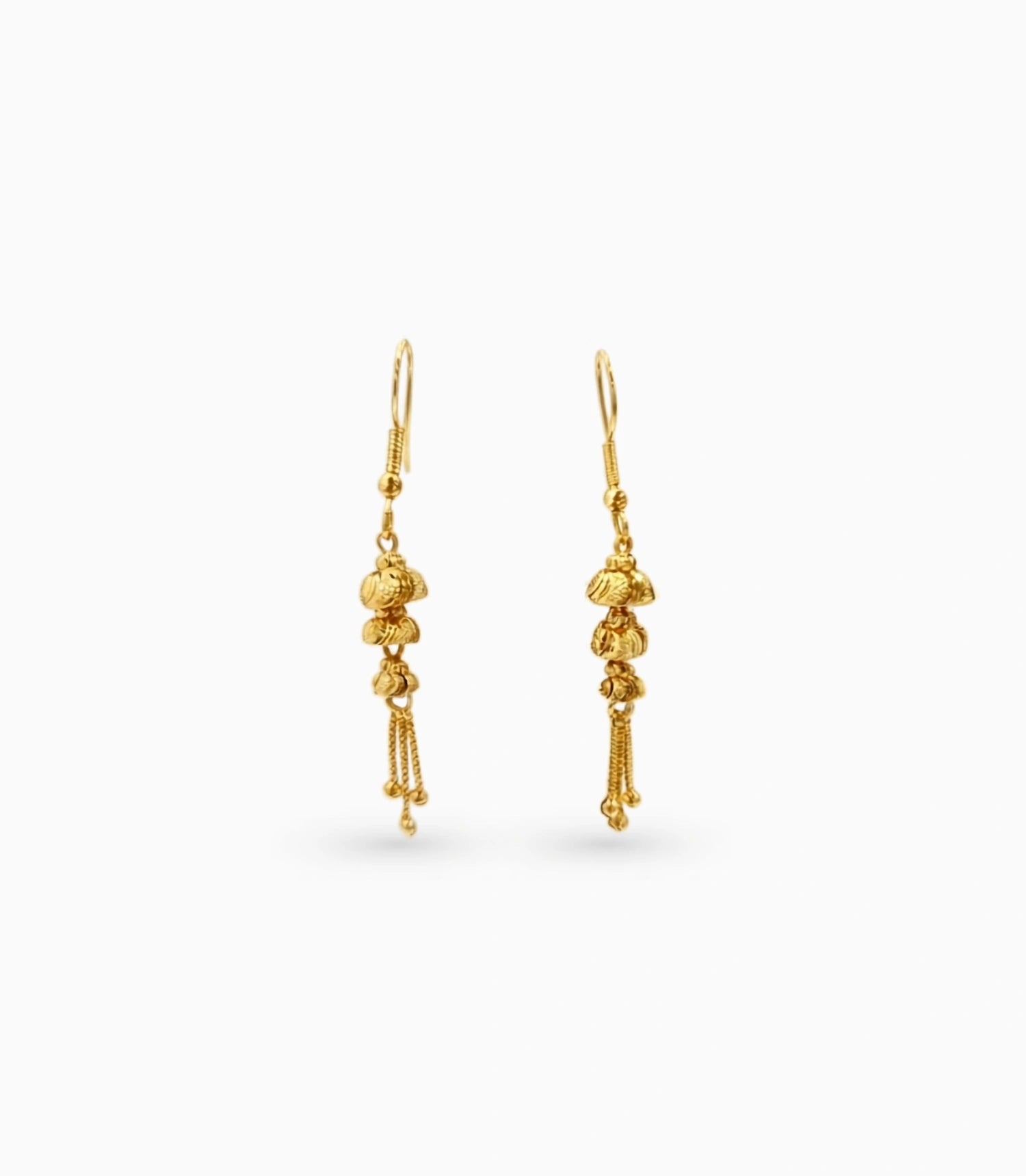 Gold Plated Lightwieght Dangler Earrings
