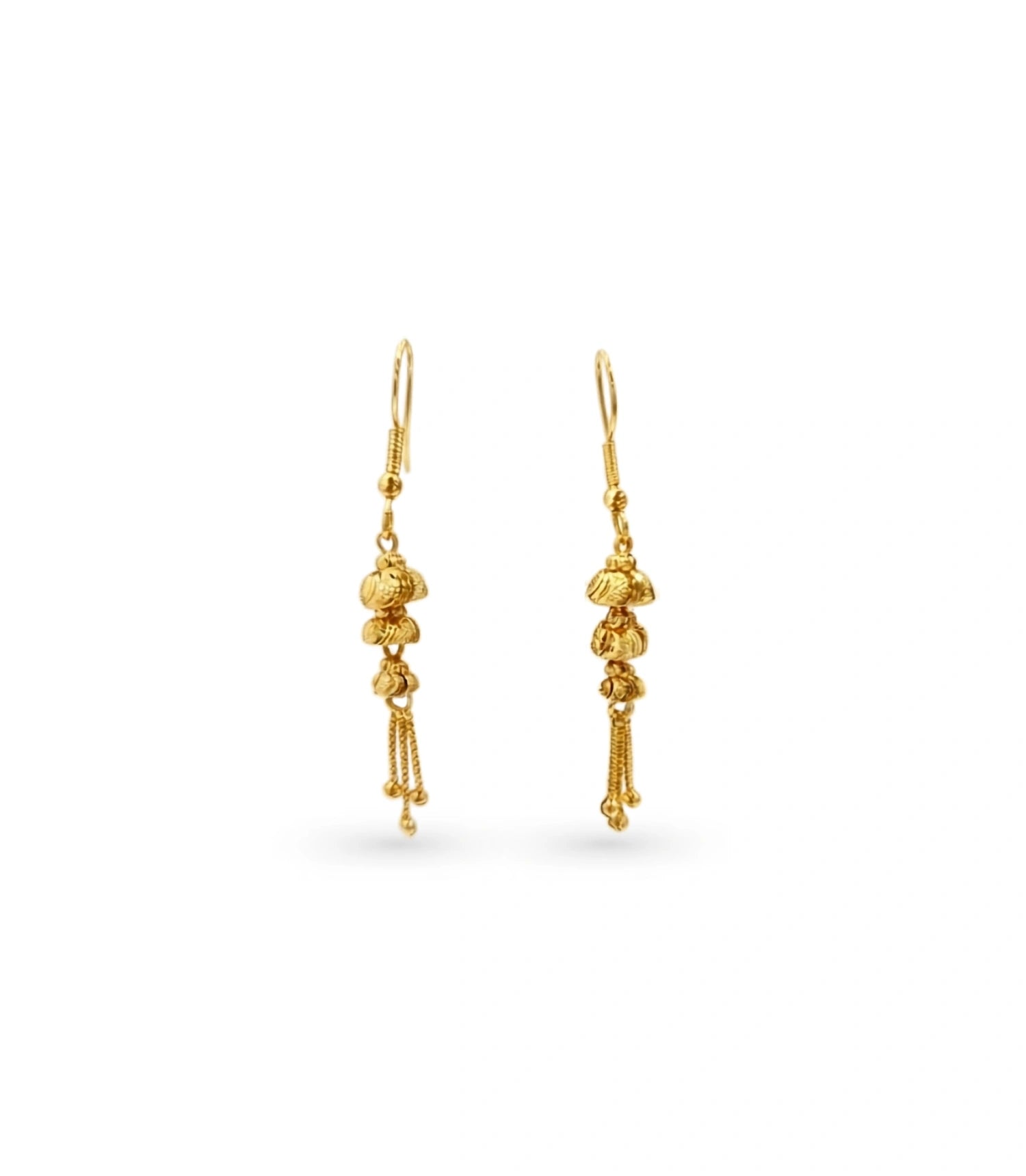 Gold Plated Lightwieght Dangler Earrings