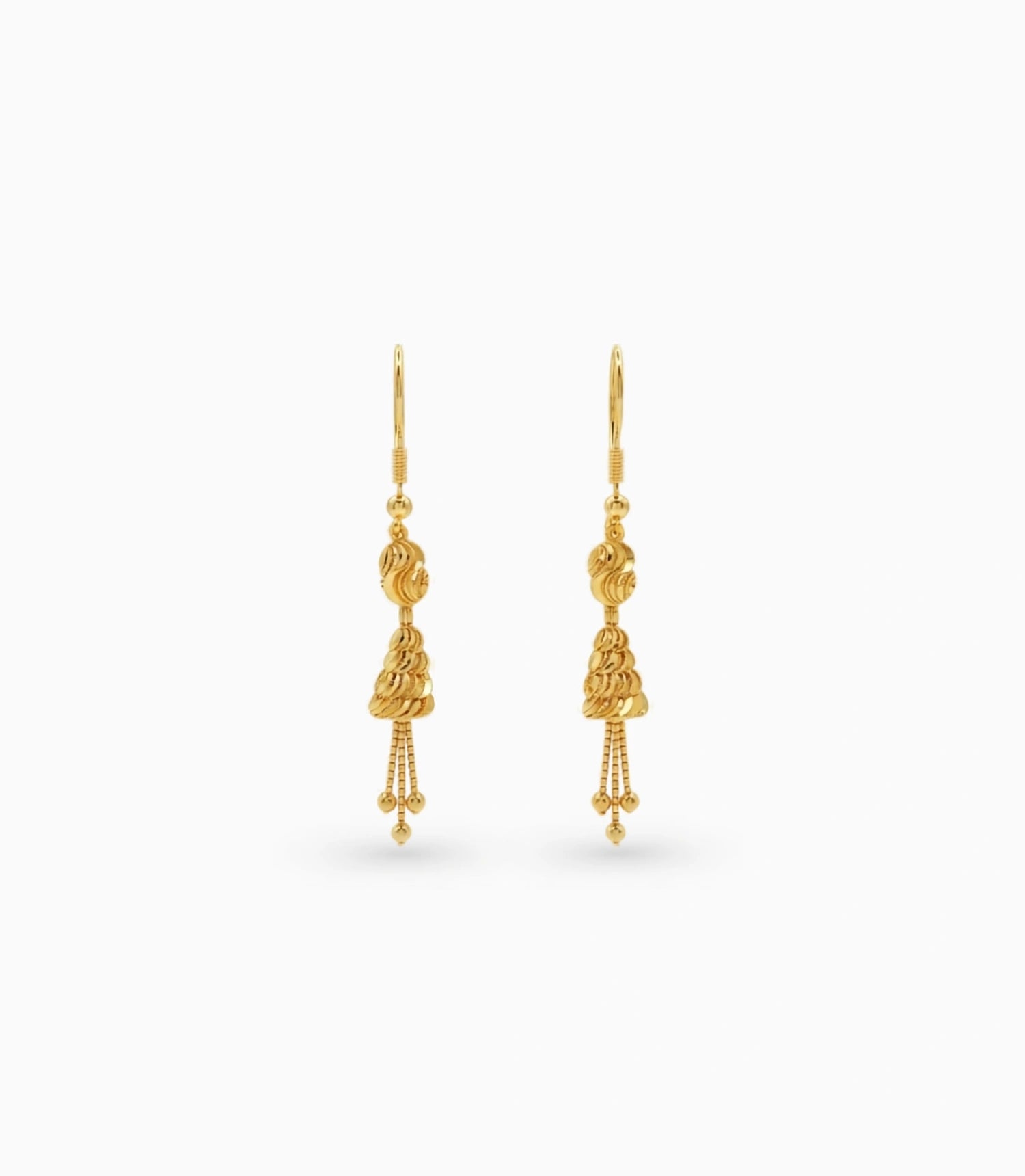 Gold Plated Evergreen Dangler Earrings