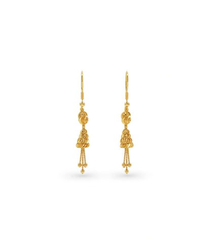 Gold Plated Evergreen Dangler Earrings