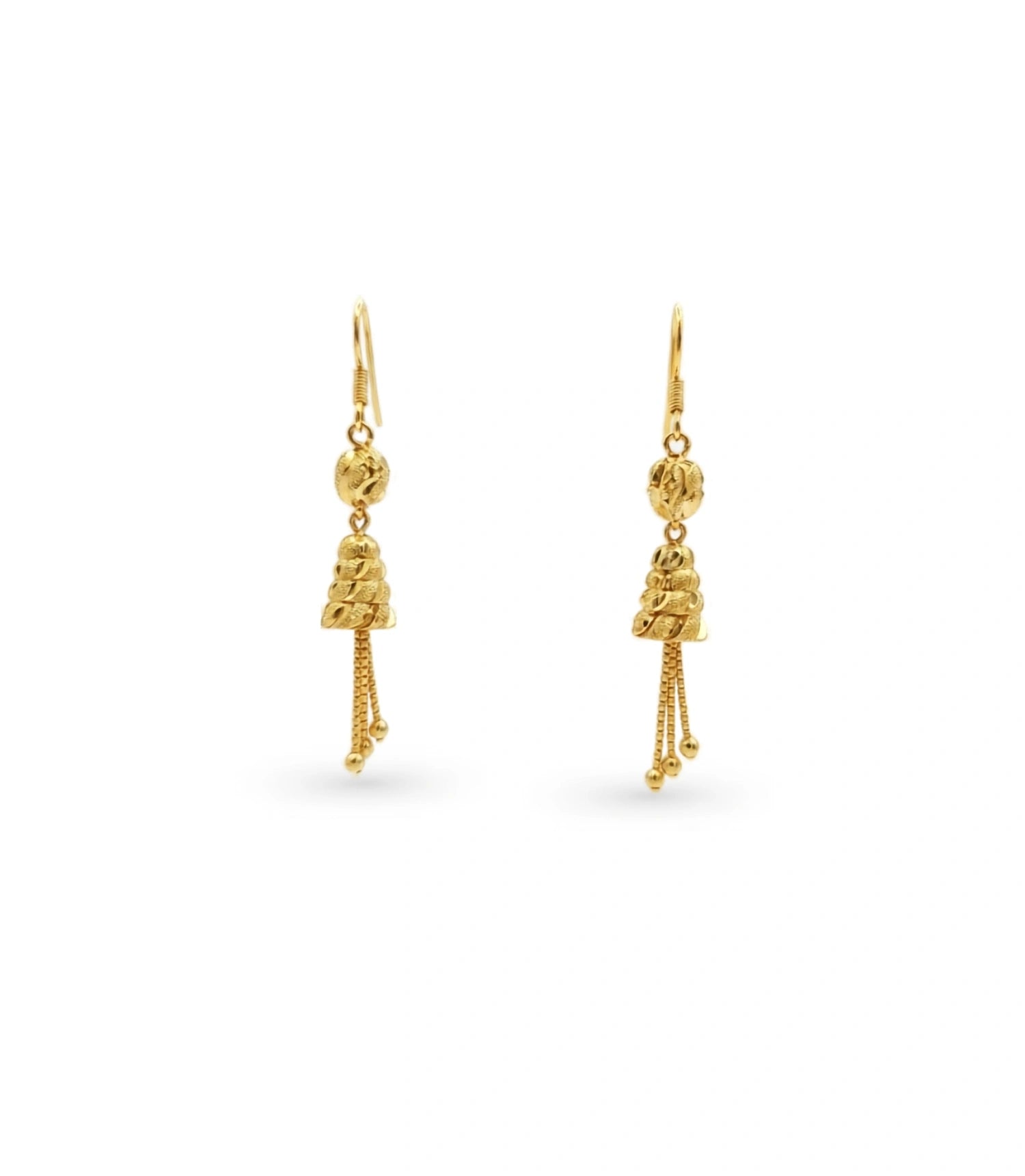 Gold Plated Ethnic Dangler Earrings