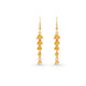 Gold Plated Minimalist Dangler Earrings