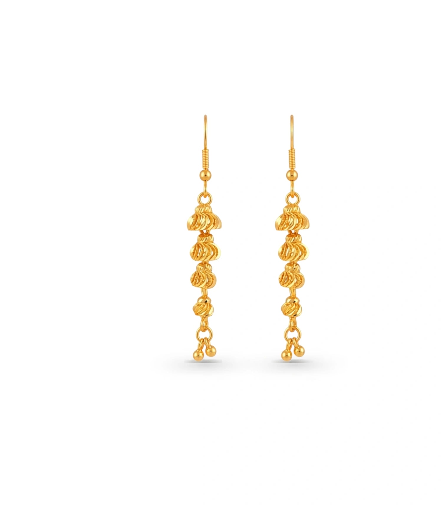 Gold Plated Minimalist Dangler Earrings