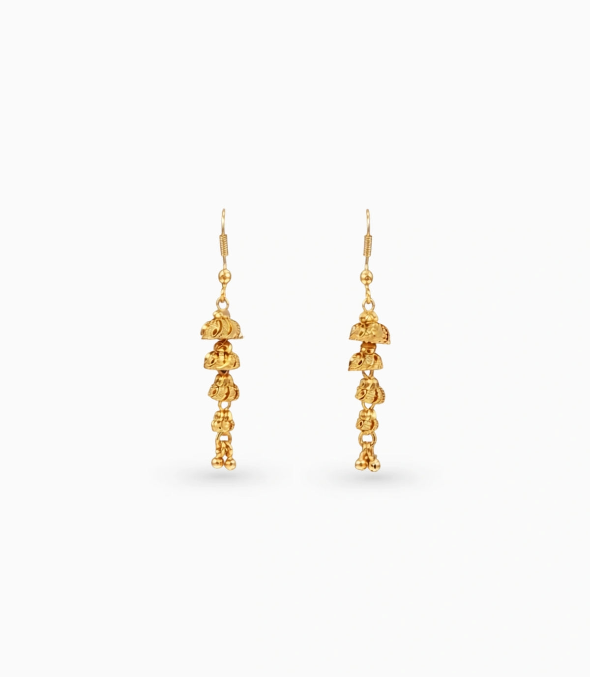 Gold Plated Glamorous Dangler Earrings