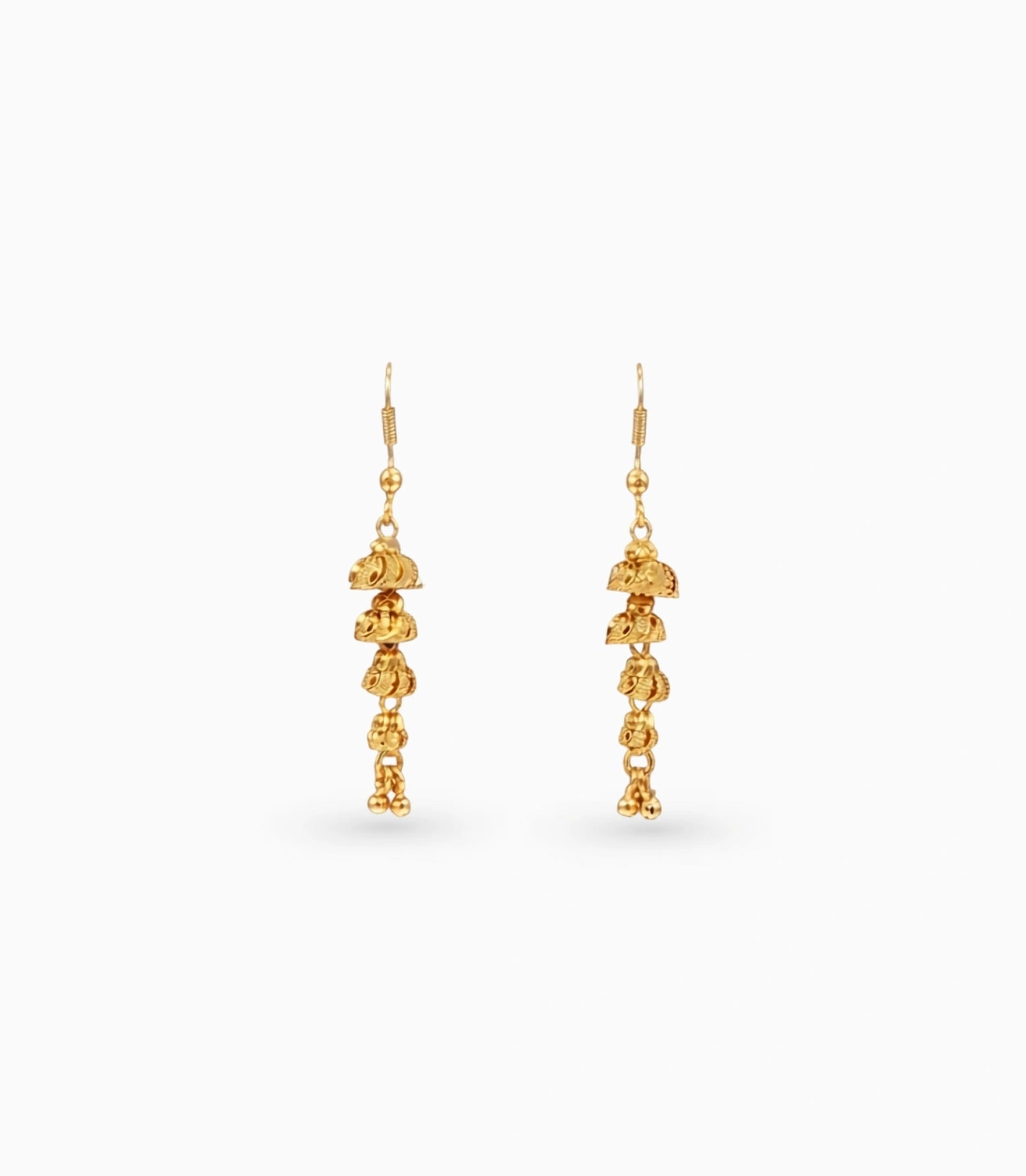 Gold Plated Glamorous Dangler Earrings
