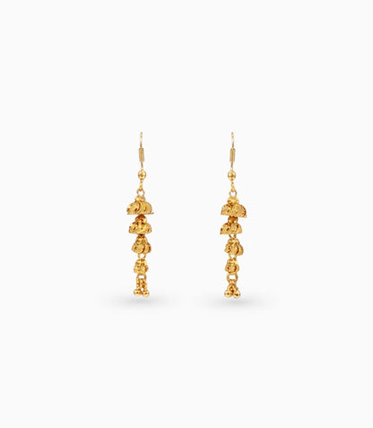 Gold Plated Glamorous Dangler Earrings