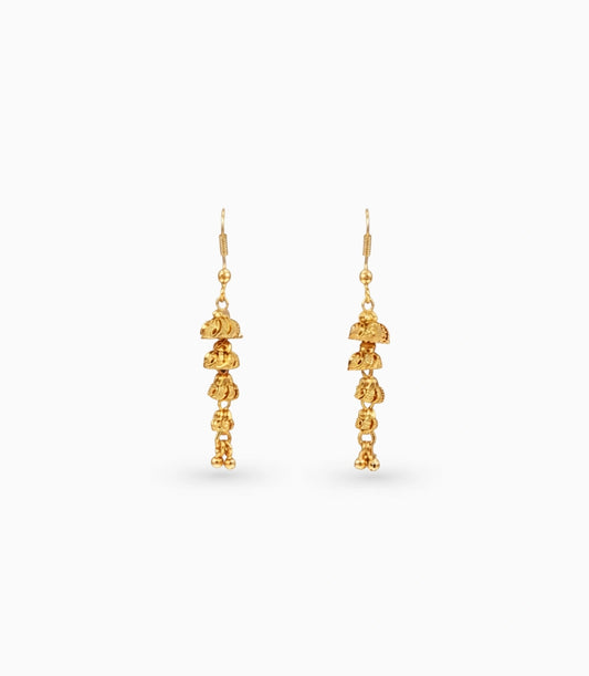 Gold Plated Glamorous Dangler Earrings