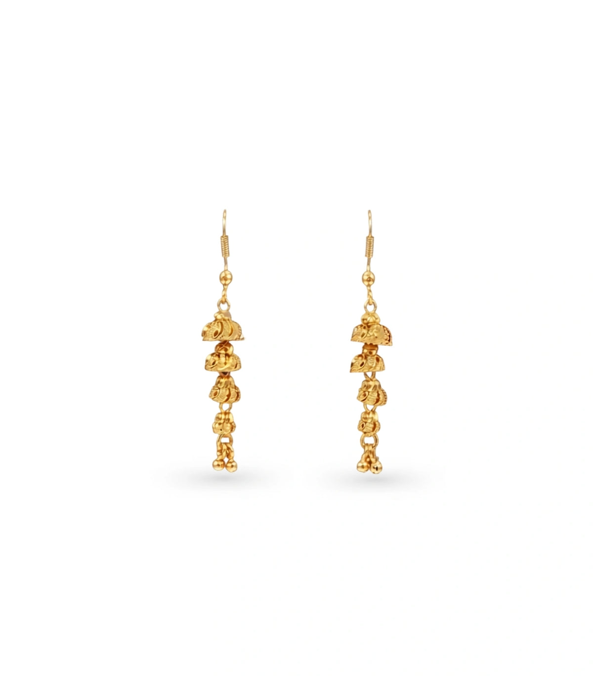 Gold Plated Glamorous Dangler Earrings
