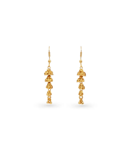Gold Plated Glamorous Dangler Earrings