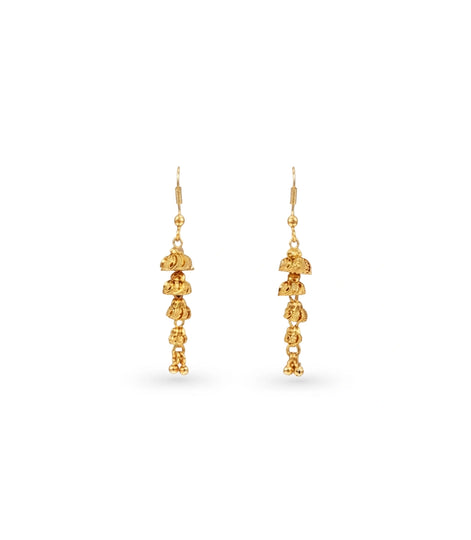 Gold Plated Glamorous Dangler Earrings
