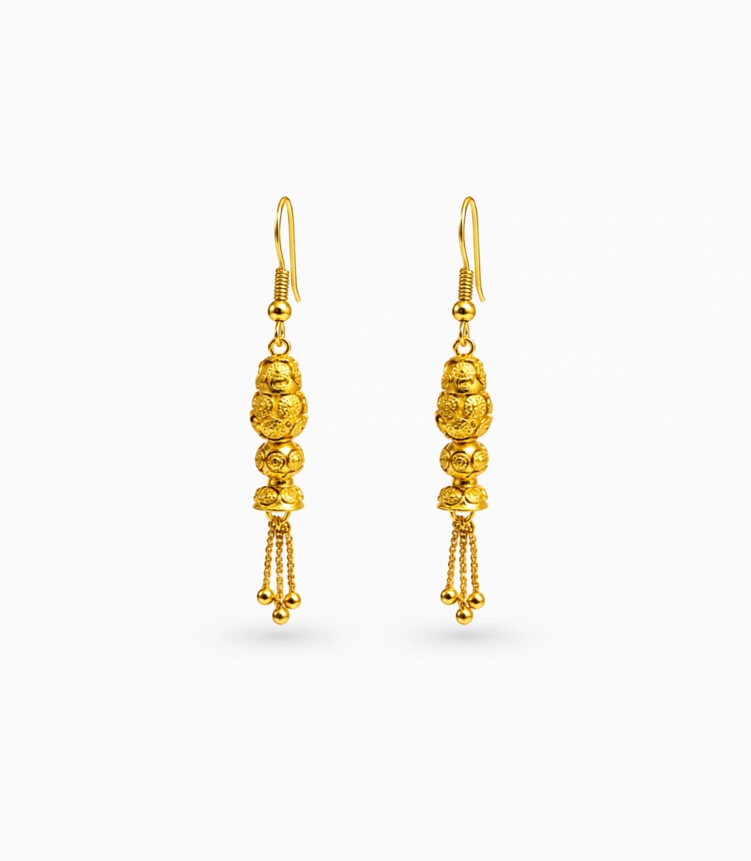 Gold Plated Radiant Dangler Earrings